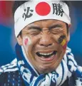  ?? Picture: AFP ?? HEARTBREAK: Last-gasp agony for Japan.