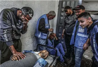  ?? (RAFAH, 13 MARS 2024/ABED RAHIM KHATIB/KEYSTONE) ?? Un employé de l’ONU a été tué dans une frappe aérienne près d’un entrepôt de l’UNRWA.