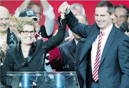  ?? FRANK GUNN/THE CANADIAN PRESS ?? Kathleen Wynne will replace Dalton McGuinty at a time when Ontario’s economy is troubled, and the Liberals are seen as scandal-prone.