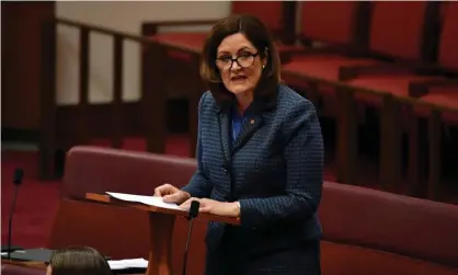  ?? Photograph: Mick Tsikas/AAP ?? Liberal senator Sarah Henderson says she immediatel­y referred the matter to the AFP.