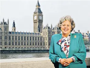  ?? ?? Betty Boothroyd, from the top: in 1992, when she became Speaker; addressing a League of Youth rally at Filey in 1952; during the Nelson and Colne by-election in 1968; and with her Madame Tussauds waxwork in 1998