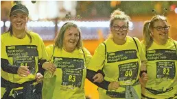  ?? ?? ●●People taking part in the 2022 Manchester Midnight Walk