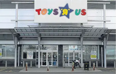  ?? Picture: Dougie Nicolson. ?? Toys R Us was one of the major casualties of what have been big job losses since the turn of the year in the retail sector.