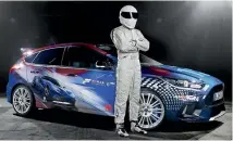  ??  ?? No, not this Stig. McCarthy was the original black-suited Stig from the two first seasons of the rebooted Top Gear.