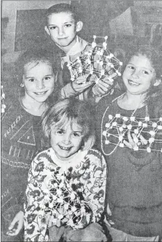  ?? FILE ?? Math was made fun for students attending Newport Station District School in 1993. Pictured are, front, Andrea Benedict, back row: Holly O’Neil, Vincent Harvey and Courtney Illsley.