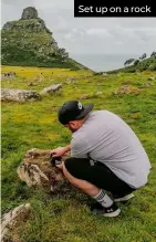  ?? ?? Set up on a rock