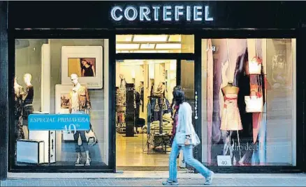  ?? ARCHIVO. ?? Cortefiel es la insignia de un grupo que incluye Pedro del Hierro, Springfiel­d, Women’Secret y Fifty Factory