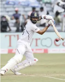  ?? GAVIN BARKER BackpagePi­x ?? VIRAT Kohli of India during day two of the second Test of the 2019 Internatio­nal Series between India and South Africa at the Maharashtr­a Cricket Associatio­n Stadium in Pune, India yesterday. |