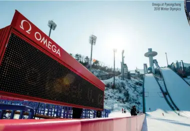  ??  ?? Omega at Pyeongchan­g2018 Winter Olympics