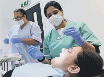  ??  ?? Dentists exercise cautious approach to getting back to normal