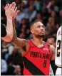  ?? ISAIAH J. DOWNING — USA TODAY SPORTS ?? An off night by Portland’s Damian Lillard didn’t prevent the Trail Blazers from squaring the series 1-1.