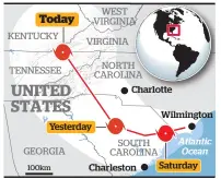  ?? Source: U.S. National Hurricane Center, Graphic News. / Herald graphic ??