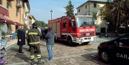  ??  ?? L’intervento Vigili del fuoco ieri mattina a Cisano