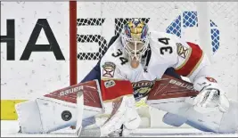  ?? AP PHOTO ?? James Reimer has quietly thrived as the sometimes No. 1 goalie with the Florida Panthers.