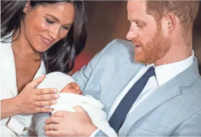  ?? GETTY IMAGES ?? Duchess Meghan brags she has “the two best guys in the world,” Harry and little Archie.