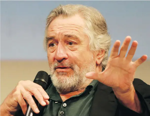  ?? — THE ASSOCIATED PRESS FILES ?? Robert De Niro, 73, is a two-time Oscar winner and the man once hailed as the greatest actor of his generation. Sadly, though, he has appeared in a series of really bad movies, such as Dirty Grandpa, that put his legacy into question.