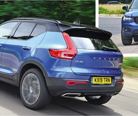  ??  ?? Performanc­e XC40 was nearly as quick as the Q3, and just as comfortabl­e as the Evoque