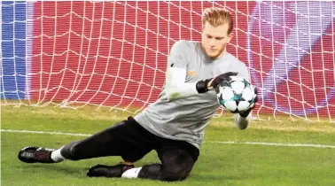  ?? EPA ?? TARGETING SECOND SPOT: Liverpool goalkeeper Loris Karius is confident ahead of their trip to Old Trafford.