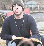  ?? Contribute­d photo ?? A photo of Derby homicide victim Nicholas Eisele shared by a gofundme page created by a family friend.