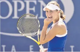  ??  ?? Gail Brodsky at the 2008 US Open. She played for four more years before calling it quits — at least for awhile — at the 2012 Open.