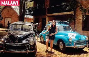  ??  ?? Seeing double: Spotting another Morris Minor in South-East Africa