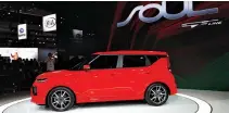  ?? REUTERS ?? THE 2019 Kia Soul GT is introduced during a Kia press conference at the Los Angeles Auto Show in Los Angeles, California on Nov. 28.