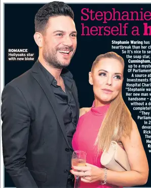  ??  ?? ROMANCE Hollyoaks star with new bloke