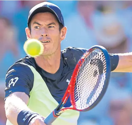  ??  ?? Andy Murray will have a busy run-up to New York grand slam.