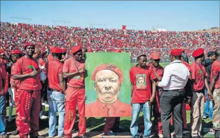  ??  ?? A leader who listens: EFF commander in chief Julius Malema has a feminist message. Photo: Madelene Cronjé