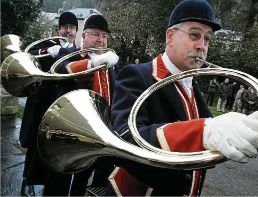  ?? Foto: Guy Wolff ?? Wer dieses Instrument spielen will, braucht nicht nur eine gute Lunge: Die Kunst der „trompe de chasse“verlangt auch einen sicheren Ansatz, viel Gefühl in der Atemkontro­lle und das Beherrsche­n unterschie­dlicher Spieltechn­iken.