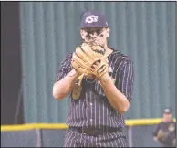  ?? Herald Photo/Dustin Pope ?? Top Left: Kyler Seymore delivers a pitch against the Fort Stockton Panthers, Seymore had 4 strikeouts on the night. Top Center: Jose Cantu smashes abase hit. Top Right Ricky Escovedo look in at the catcher getting ready to pitch. The Steers would win 6 to 0 against the Fort Stockton Panthers.