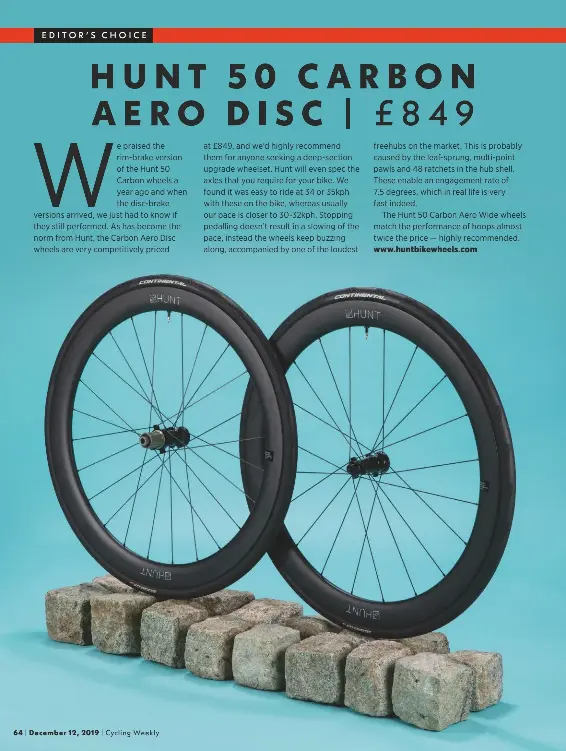 HUNT 50 CARBON AERO DISC 849 PressReader