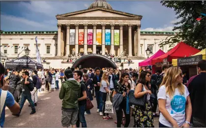  ?? ?? NEW TERM: Freshers’ Week at University College London. For many students, it is the first time they have managed money