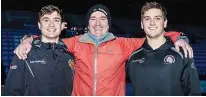  ?? Exeter Rugby Club/Pinnacle Photo Agency ?? Family affair: From left: Jack Maunder, father Andy and Sam