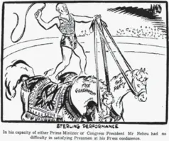  ?? HT ARCHIVES ?? A cartoon by Enver Ahmed that appeared in Hindustan Times on March 1, 1952. One essential characteri­stic of the laugh that laughs nonderisiv­ely is that while it can laugh at what it sees, that is, at the world, it can also laugh at its own self, the...