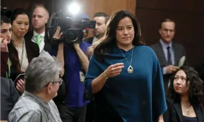  ??  ?? Jody Wilson-Raybould’s appearance before the committee marked her first public comments on the scandal. Photograph: Chris Wattie/ Reuters