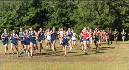  ?? Photos by Michelle Menard ?? Led by Isabel Costa’s, bottom left, second-place performanc­e, the Burrillvil­le girls cross country team won all three of its meets Monday afternoon. Lincoln’s Nick Gaitanis, bottom right, finished second to help the Lions beat the Broncos and Mount.