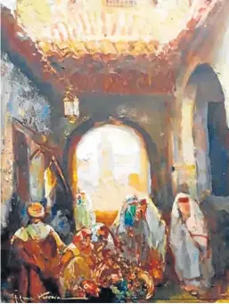  ?? ?? José Cruz Herrera. El arco. Óleo/lienzo (64x53 cm).