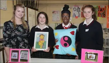  ??  ?? Katie Neville (Home Economics teacher), Miria O’Dowd, Anita Quinn and Katie Foley.