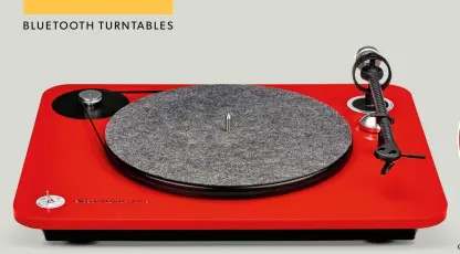  ??  ?? It’s a traditiona­l turntable – with Bluetooth, USB and phono stage