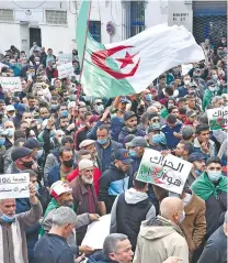  ?? /AFP ?? Argelia retomará las manifestac­iones antigubern­amentales semanales