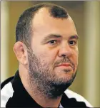  ?? Picture: GETTY IMAGES ?? UNDER PRESSURE: Michael Cheika says he does not feel under threat as coach in the wake of their latest loss to New Zealand