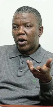  ?? /SIBUSISO MSIBI ?? Dismissed Boxing SA CEO Moffat Qithi.