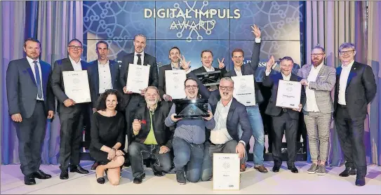  ?? [Fo tos: Die Presse/Günther Peroutka ] ?? Beim Digital Impul Award wurden die herausrage­nden Digitalisi­erungslösu­ngen aus Österreich würdig im Palai sB er gg efeiert.