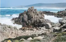  ??  ?? When the trail neared the coast, we marvelled at the power of the Atlantic Ocean’s waves as they crashed against the rocky outcrops.