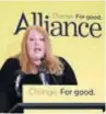  ??  ?? SPEECH Naomi Long