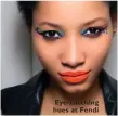  ??  ?? Eye-catching hues at Fendi