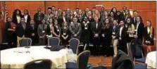  ?? SUBMITTED PHOTOS ?? DECA students from Pottstown High School who took part in the district conference.