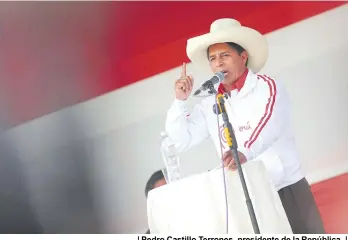  ?? ?? | Pedro Castillo Terrones, presidente de la República. |