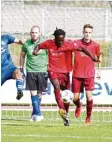  ?? Foto: Reinhold Rummel ?? Sprühte einen Tag nach seiner standesamt­lichen Hochzeit vor Spielwitz und als Vorlagenge­ber: Djilli Gueye vom TSV Dasing II.